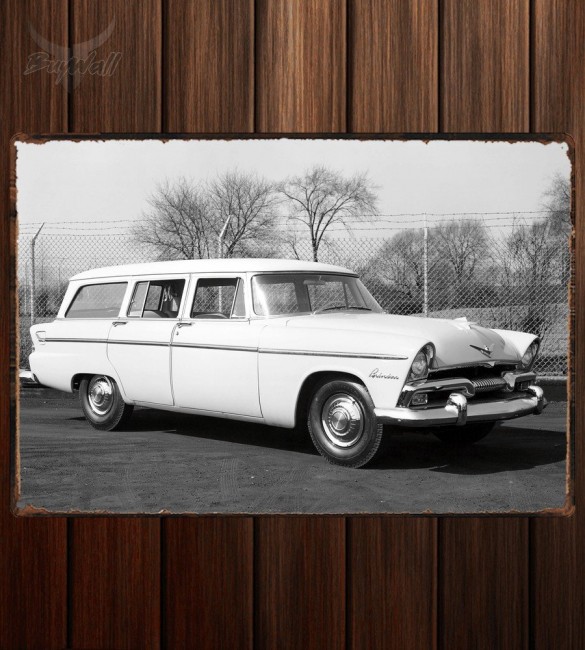 Металлическая табличка Plymouth Belvedere Suburban Wagon Металлическая табличка Plymouth Belvedere Suburban Wagon